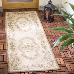 Safavieh Cy1893 Power Loomed 85.4% Polypropylene/10.4% Polyester/4.2% Latex Outdoor Rug CY1893-3001-27