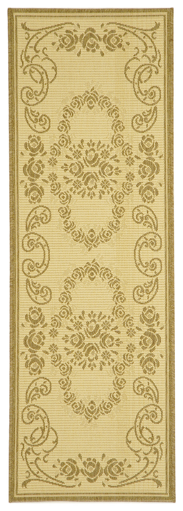 Safavieh Cy1893 Power Loomed 85.4% Polypropylene/10.4% Polyester/4.2% Latex Outdoor Rug CY1893-3001-27