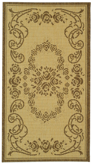 Safavieh Cy1893 Power Loomed 85.4% Polypropylene/10.4% Polyester/4.2% Latex Outdoor Rug CY1893-3001-2