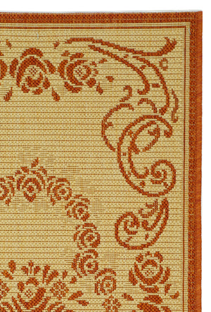 Safavieh Cy1893 Power Loomed 85.4% Polypropylene/10.4% Polyester/4.2% Latex Outdoor Rug CY1893-3201-4