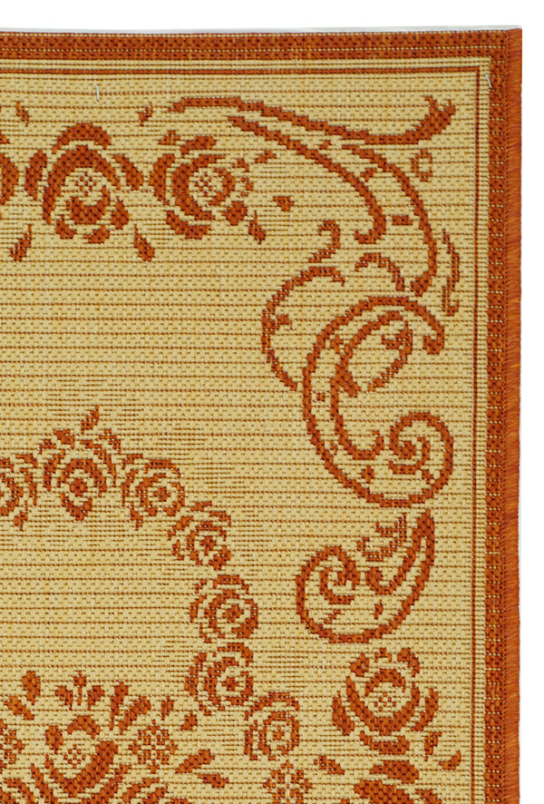 Safavieh Cy1893 Power Loomed 85.4% Polypropylene/10.4% Polyester/4.2% Latex Outdoor Rug CY1893-3201-4