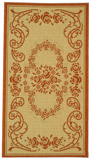 Safavieh Cy1893 Power Loomed 85.4% Polypropylene/10.4% Polyester/4.2% Latex Outdoor Rug CY1893-3201-4
