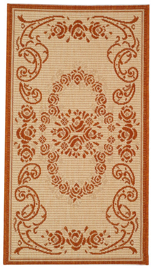 Safavieh Cy1893 Power Loomed 85.4% Polypropylene/10.4% Polyester/4.2% Latex Outdoor Rug CY1893-3201-4
