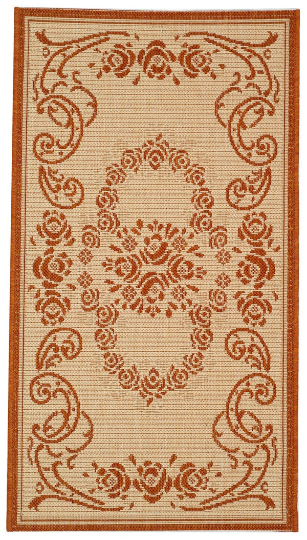 Safavieh Cy1893 Power Loomed 85.4% Polypropylene/10.4% Polyester/4.2% Latex Outdoor Rug CY1893-3201-4
