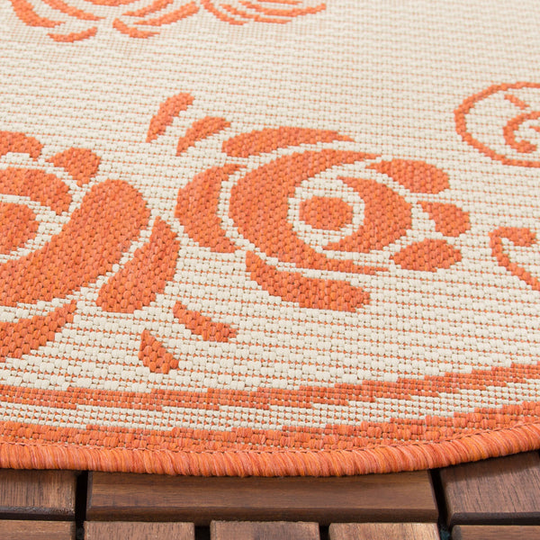 Safavieh Cy1893 Power Loomed 85.4% Polypropylene/10.4% Polyester/4.2% Latex Outdoor Rug CY1893-3201-5R