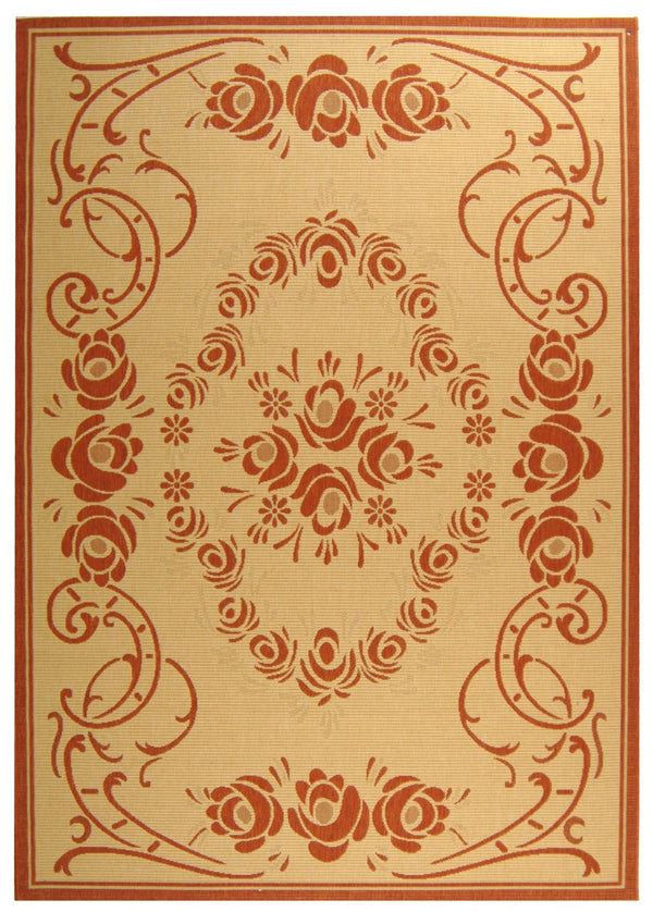 Safavieh Cy1893 Power Loomed 85.4% Polypropylene/10.4% Polyester/4.2% Latex Outdoor Rug CY1893-3201-4