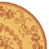 Safavieh Cy1893 Power Loomed 85.4% Polypropylene/10.4% Polyester/4.2% Latex Outdoor Rug CY1893-3201-4