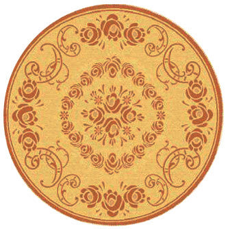 Safavieh Cy1893 Power Loomed 85.4% Polypropylene/10.4% Polyester/4.2% Latex Outdoor Rug CY1893-3201-4
