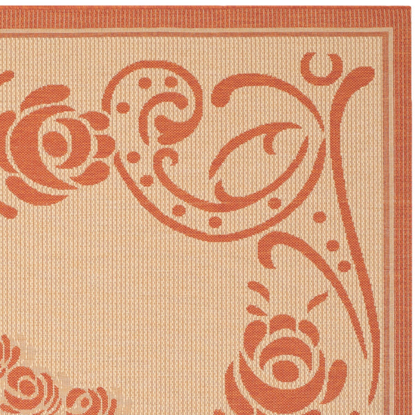 Safavieh Cy1893 Power Loomed 85.4% Polypropylene/10.4% Polyester/4.2% Latex Outdoor Rug CY1893-3201-4