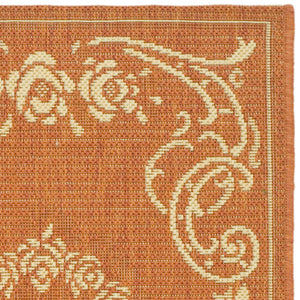 Safavieh Cy1893 Power Loomed 85.4% Polypropylene/10.4% Polyester/4.2% Latex Outdoor Rug CY1893-3202-4
