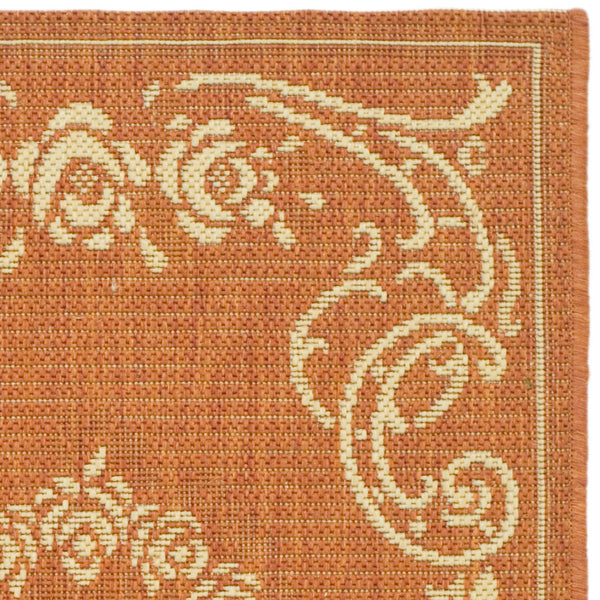 Safavieh Cy1893 Power Loomed 85.4% Polypropylene/10.4% Polyester/4.2% Latex Outdoor Rug CY1893-3202-4