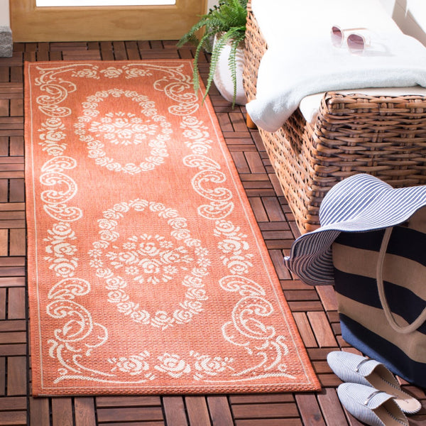 Safavieh Cy1893 Power Loomed 85.4% Polypropylene/10.4% Polyester/4.2% Latex Outdoor Rug CY1893-3202-4