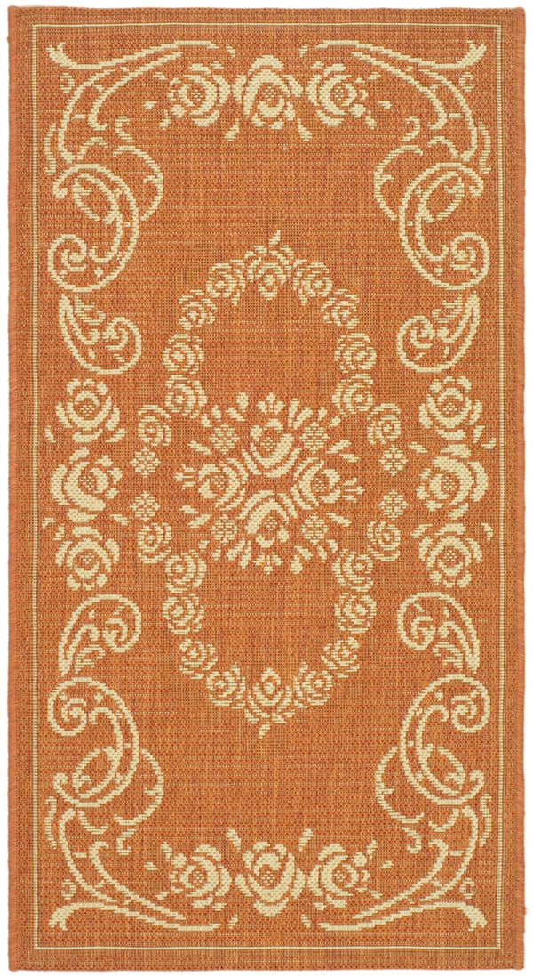 Safavieh Cy1893 Power Loomed 85.4% Polypropylene/10.4% Polyester/4.2% Latex Outdoor Rug CY1893-3202-4