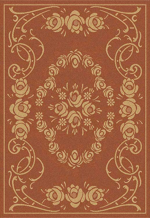 Safavieh Cy1893 Power Loomed 85.4% Polypropylene/10.4% Polyester/4.2% Latex Outdoor Rug CY1893-3202-4