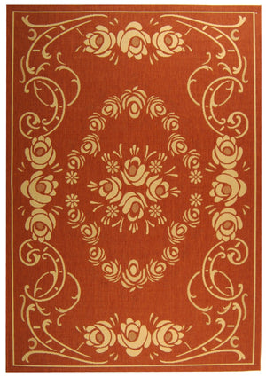 Safavieh Cy1893 Power Loomed 85.4% Polypropylene/10.4% Polyester/4.2% Latex Outdoor Rug CY1893-3202-4