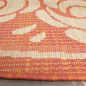 Safavieh Cy1893 Power Loomed 85.4% Polypropylene/10.4% Polyester/4.2% Latex Outdoor Rug CY1893-3202-4