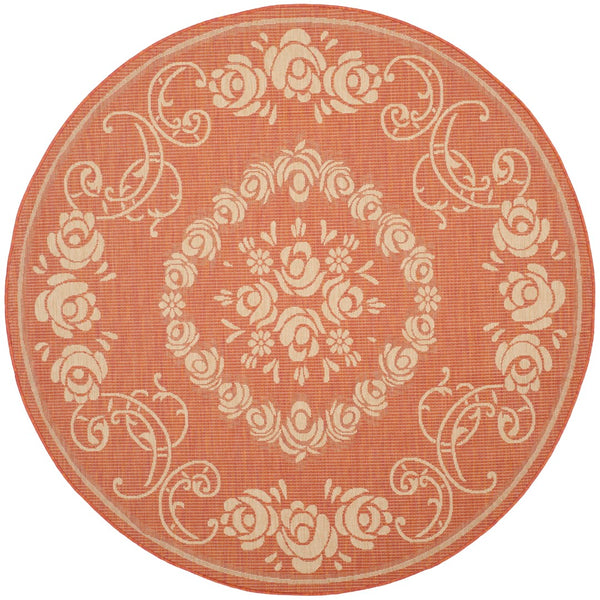 Safavieh Cy1893 Power Loomed 85.4% Polypropylene/10.4% Polyester/4.2% Latex Outdoor Rug CY1893-3202-4