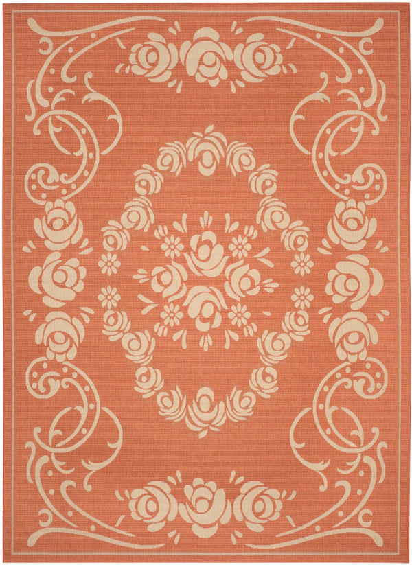 Safavieh Cy1893 Power Loomed 85.4% Polypropylene/10.4% Polyester/4.2% Latex Outdoor Rug CY1893-3202-4