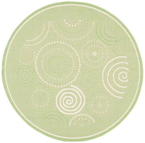 Safavieh Cy1906 Power Loomed 85.4% Polypropylene/10.4% Polyester/4.2% Latex Outdoor Rug CY1906-1E06-5R