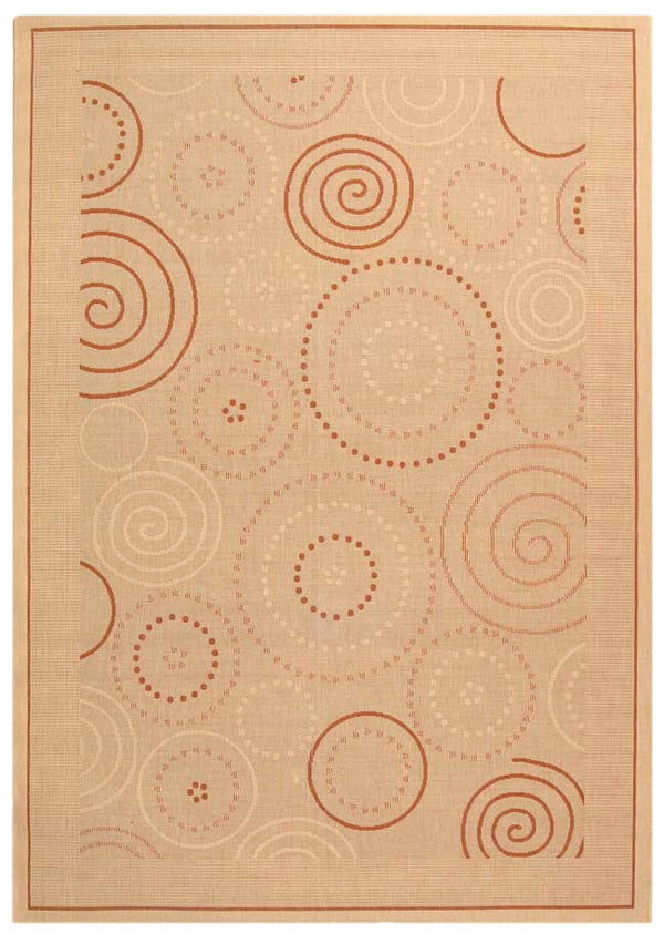 Safavieh Cy1906 Power Loomed 85.4% Polypropylene/10.4% Polyester/4.2% Latex Outdoor Rug CY1906-3201-4