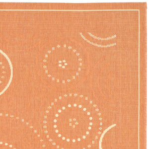 Safavieh Cy1906 Power Loomed 85.4% Polypropylene/10.4% Polyester/4.2% Latex Outdoor Rug CY1906-3202-4