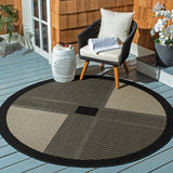 Safavieh Cy1928 Power Loomed 85.4% Polypropylene/10.4% Polyester/4.2% Latex Outdoor Rug CY1928-3908-5R