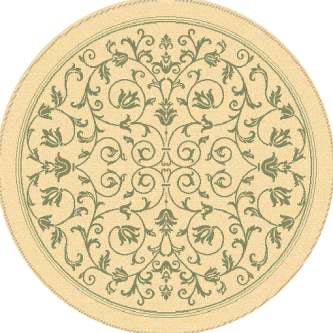 Safavieh Cy2098 Power Loomed 85.4% Polypropylene/10.4% Polyester/4.2% Latex Outdoor Rug CY2098-1E01-5R