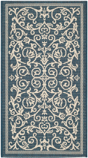 Safavieh Cy2098 Power Loomed 85.4% Polypropylene/10.4% Polyester/4.2% Latex Outdoor Rug CY2098-268-5R