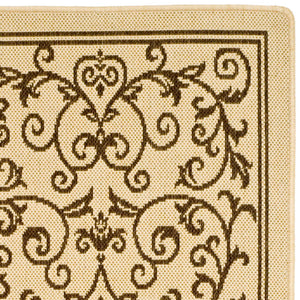 Safavieh Cy2098 Power Loomed 85.4% Polypropylene/10.4% Polyester/4.2% Latex Outdoor Rug CY2098-3001-5R