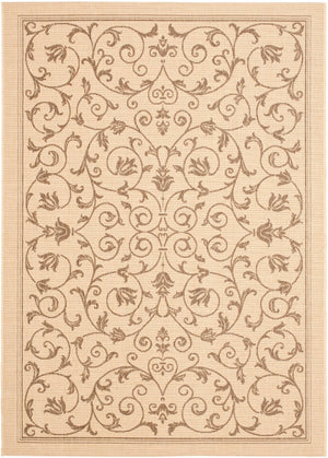 Safavieh Cy2098 Power Loomed 85.4% Polypropylene/10.4% Polyester/4.2% Latex Outdoor Rug CY2098-3001-5R