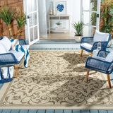 Safavieh Cy2098 Power Loomed 85.4% Polypropylene/10.4% Polyester/4.2% Latex Outdoor Rug CY2098-3001-5R