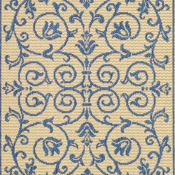 Safavieh Cy2098 Power Loomed 85.4% Polypropylene/10.4% Polyester/4.2% Latex Outdoor Rug CY2098-3101-5R