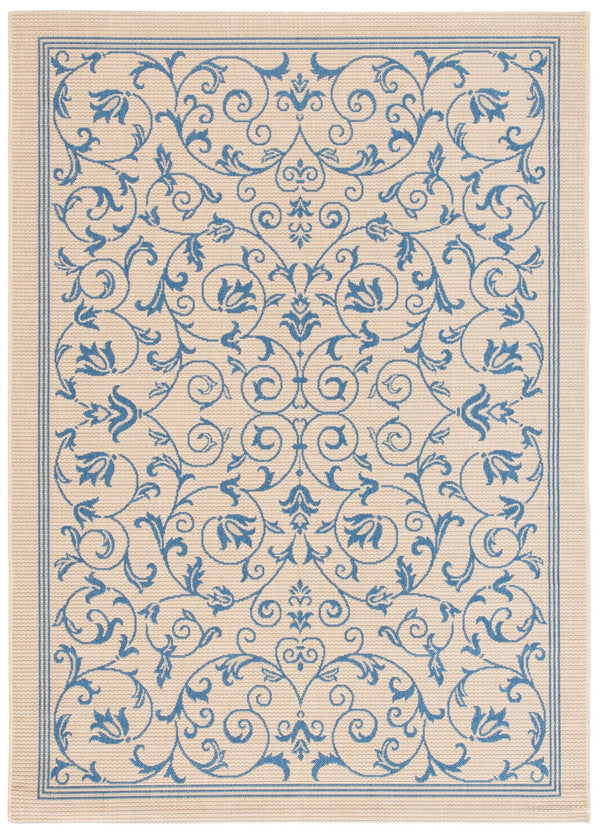 Safavieh Cy2098 Power Loomed 85.4% Polypropylene/10.4% Polyester/4.2% Latex Outdoor Rug CY2098-3101-5R