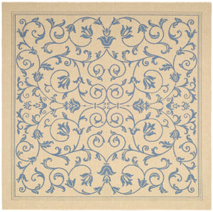 Safavieh Cy2098 Power Loomed 85.4% Polypropylene/10.4% Polyester/4.2% Latex Outdoor Rug CY2098-3101-5R