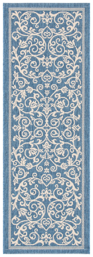 Safavieh Cy2098 Power Loomed 85.4% Polypropylene/10.4% Polyester/4.2% Latex Outdoor Rug CY2098-3103-5R
