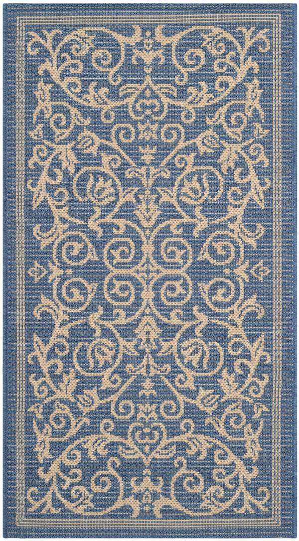 Safavieh Cy2098 Power Loomed 85.4% Polypropylene/10.4% Polyester/4.2% Latex Outdoor Rug CY2098-3103-5R