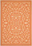 Safavieh Cy2098 Power Loomed 85.4% Polypropylene/10.4% Polyester/4.2% Latex Outdoor Rug CY2098-3202-5R