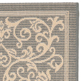 Safavieh Cy2098 Power Loomed 85.4% Polypropylene/10.4% Polyester/4.2% Latex Outdoor Rug CY2098-3606-5R