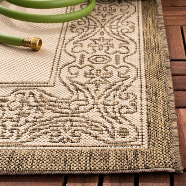 Safavieh Cy2099 Power Loomed 85.4% Polypropylene/10.4% Polyester/4.2% Latex Outdoor Rug CY2099-3001-4