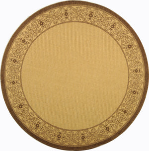 Safavieh Cy2099 Power Loomed 85.4% Polypropylene/10.4% Polyester/4.2% Latex Outdoor Rug CY2099-3001-5R