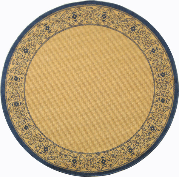 Safavieh Cy2099 Power Loomed 85.4% Polypropylene/10.4% Polyester/4.2% Latex Outdoor Rug CY2099-3101-5R