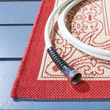 Safavieh Cy2099 Power Loomed 85.4% Polypropylene/10.4% Polyester/4.2% Latex Outdoor Rug CY2099-3701-4