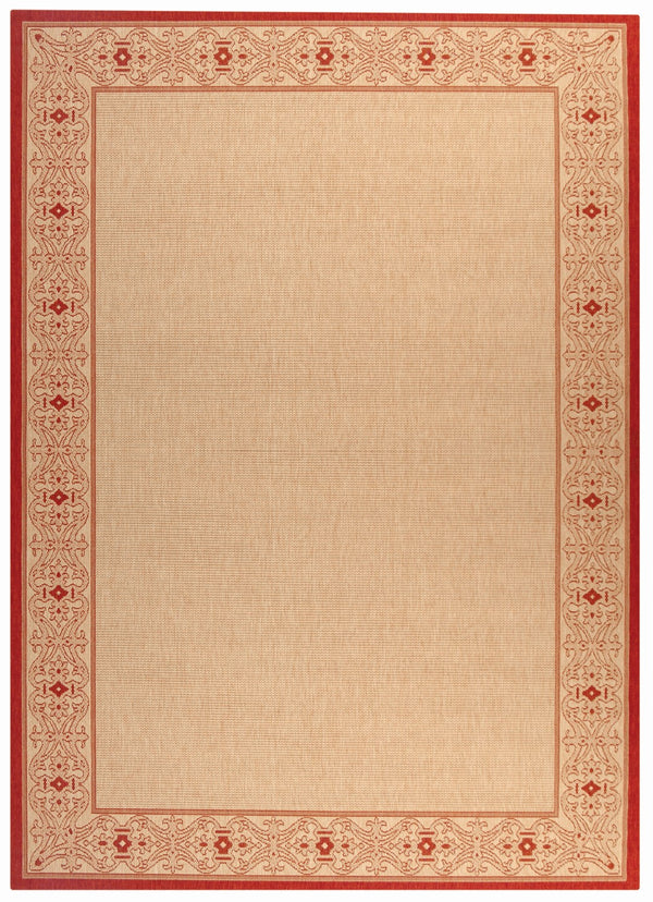 Safavieh Cy2099 Power Loomed 85.4% Polypropylene/10.4% Polyester/4.2% Latex Outdoor Rug CY2099-3701-4