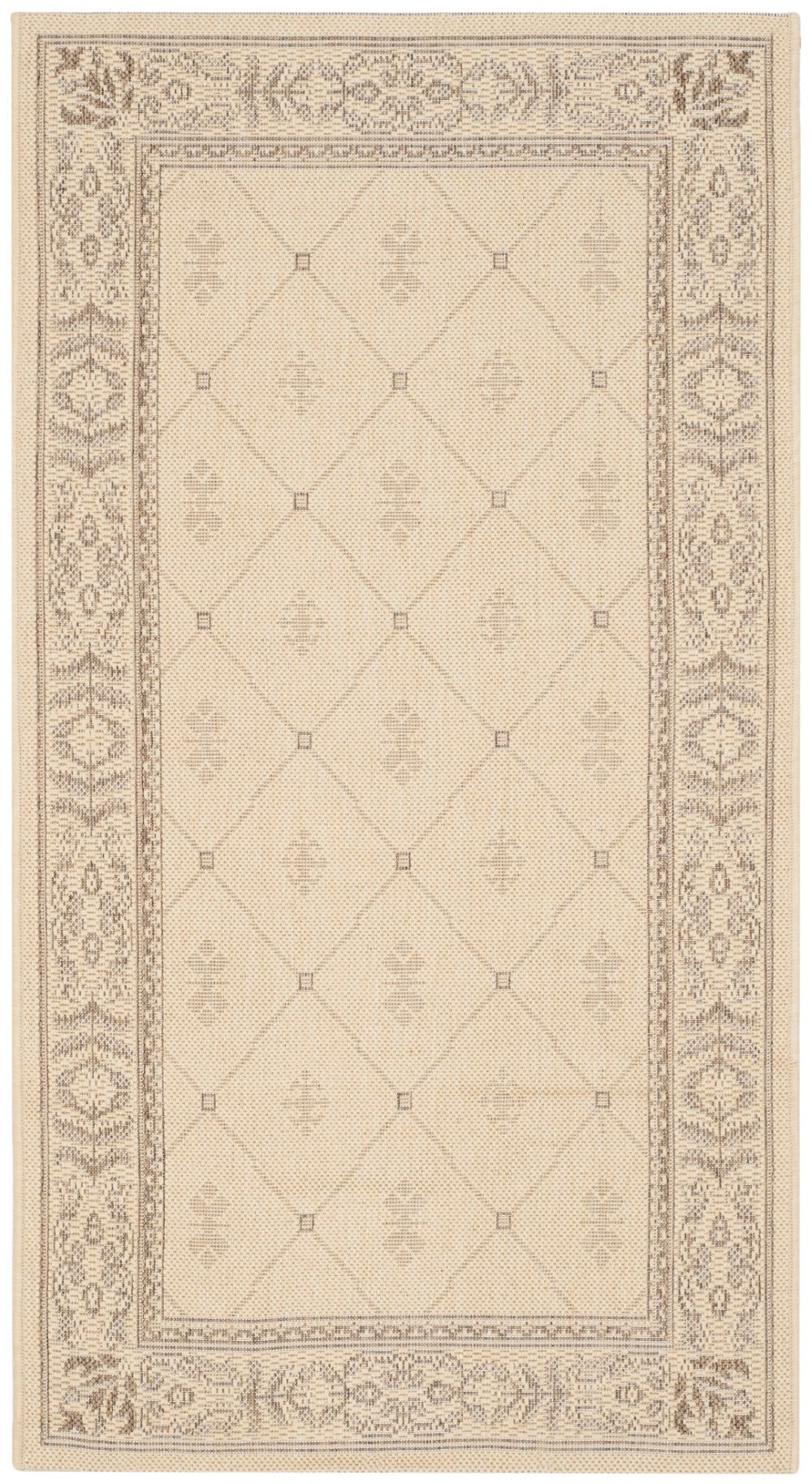 Safavieh Cy2326 Power Loomed 85.4% Polypropylene/10.4% Polyester/4.2% Latex Outdoor Rug CY2326-3001-3