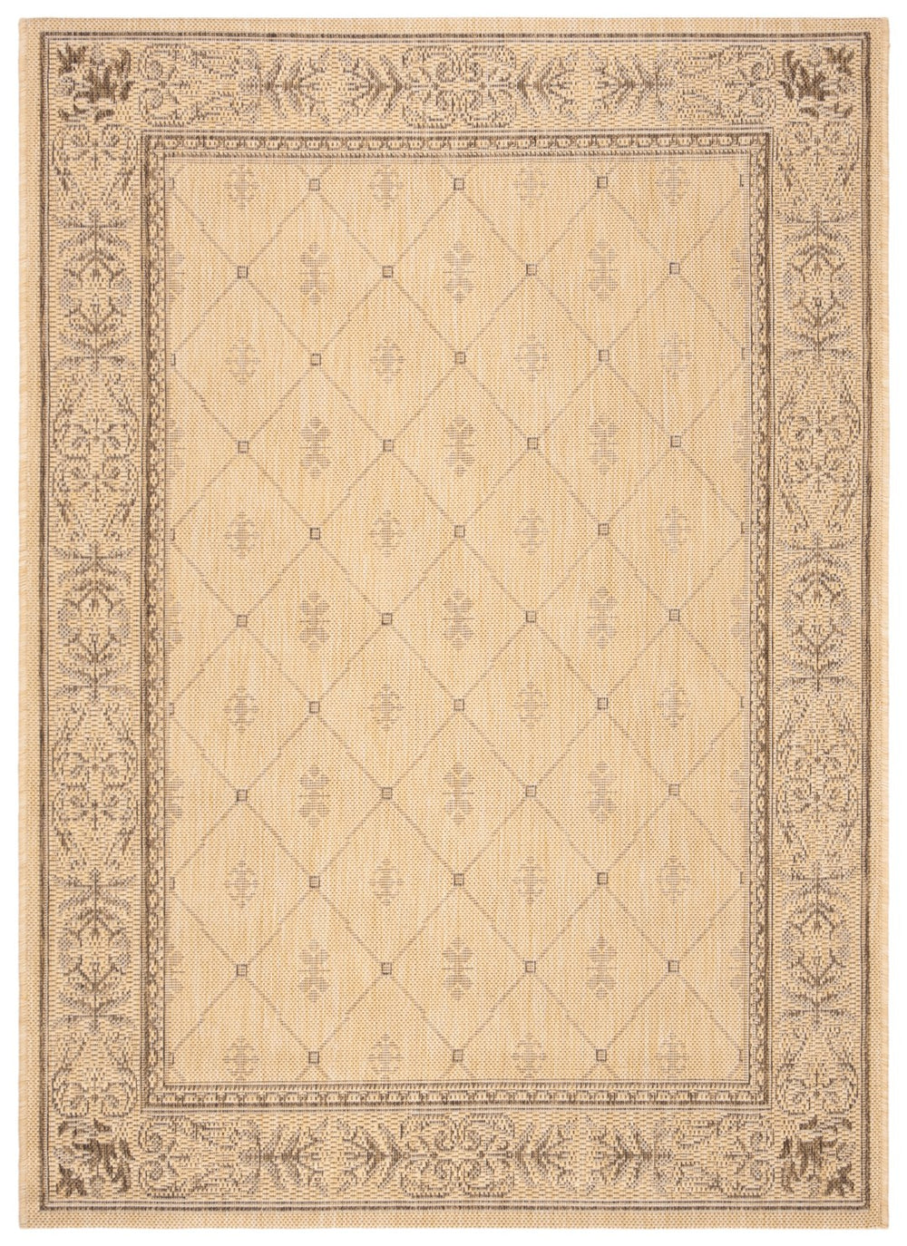 Safavieh Cy2326 Power Loomed 85.4% Polypropylene/10.4% Polyester/4.2% Latex Outdoor Rug CY2326-3001-3