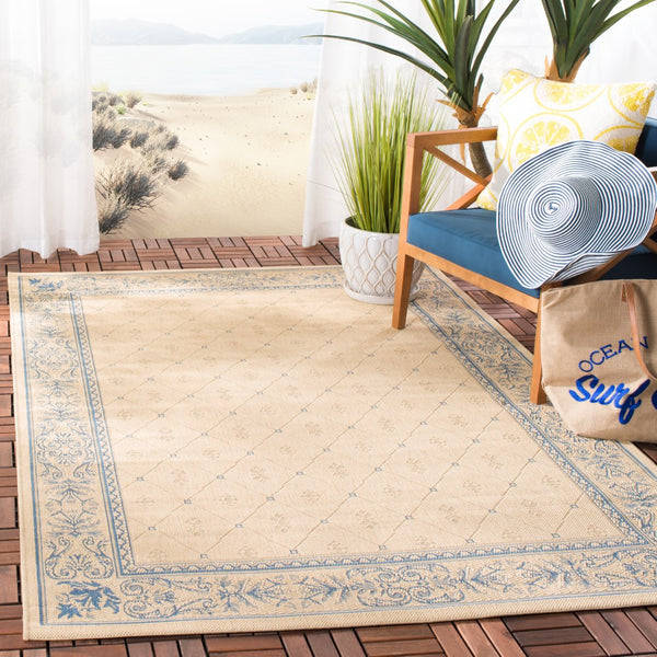 Safavieh Cy2326 Power Loomed 85.4% Polypropylene/10.4% Polyester/4.2% Latex Outdoor Rug CY2326-3101-4