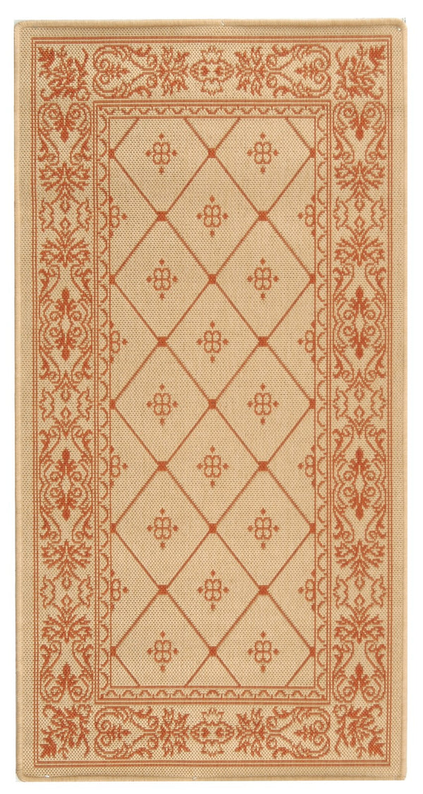 Safavieh Cy2326 Power Loomed 85.4% Polypropylene/10.4% Polyester/4.2% Latex Outdoor Rug CY2326-3201-4