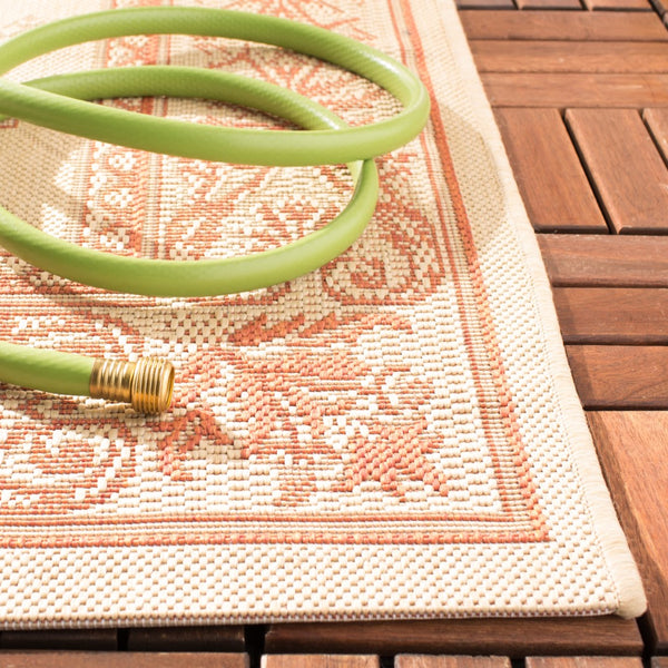 Safavieh Cy2326 Power Loomed 85.4% Polypropylene/10.4% Polyester/4.2% Latex Outdoor Rug CY2326-3201-4