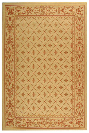 Safavieh Cy2326 Power Loomed 85.4% Polypropylene/10.4% Polyester/4.2% Latex Outdoor Rug CY2326-3201-4