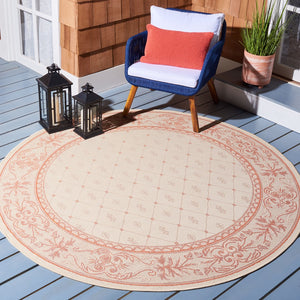 Safavieh Cy2326 Power Loomed 85.4% Polypropylene/10.4% Polyester/4.2% Latex Outdoor Rug CY2326-3201-4